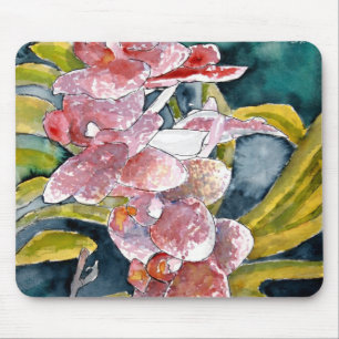hybrides Orchideen-Blumen-Kunst mousepad