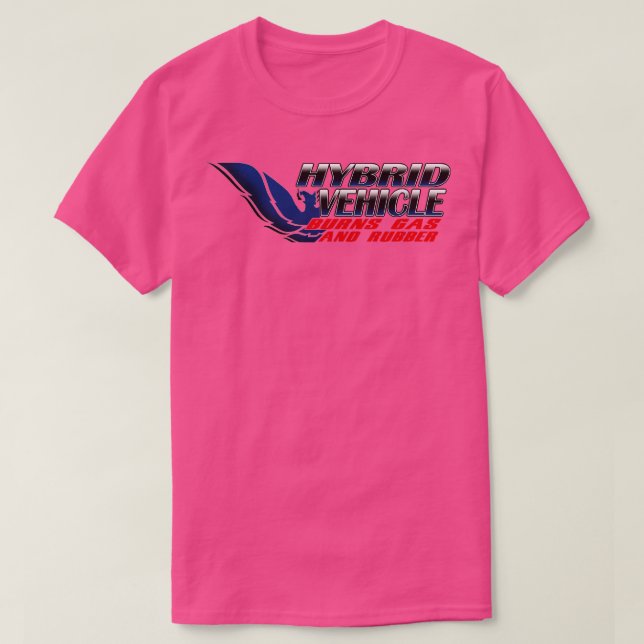Hybridfahrzeug T-Shirt (Design vorne)