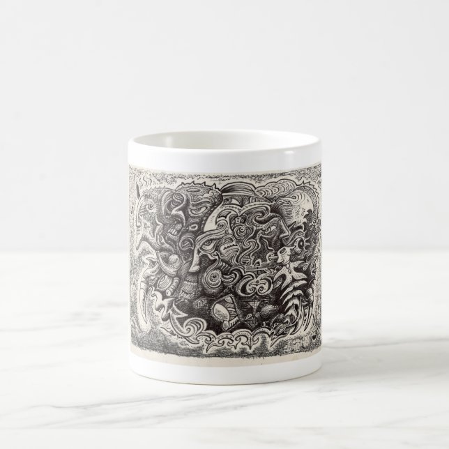 Hybridfarbe zeichnend kaffeetasse (Mittel)