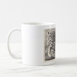 Hybridfarbe zeichnend kaffeetasse