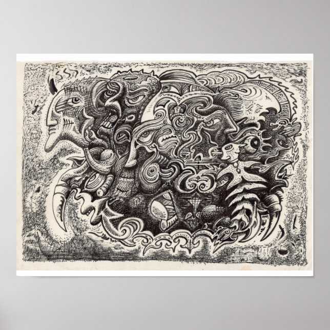 Hybridfarbe zeichnend poster (Vorne)