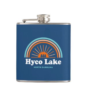 Hyco Lake North Carolina Rainbow Flachmann