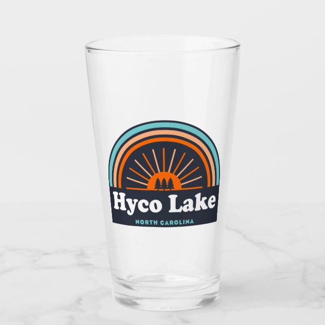 Hyco Lake North Carolina Rainbow Glas (Vorderseite)