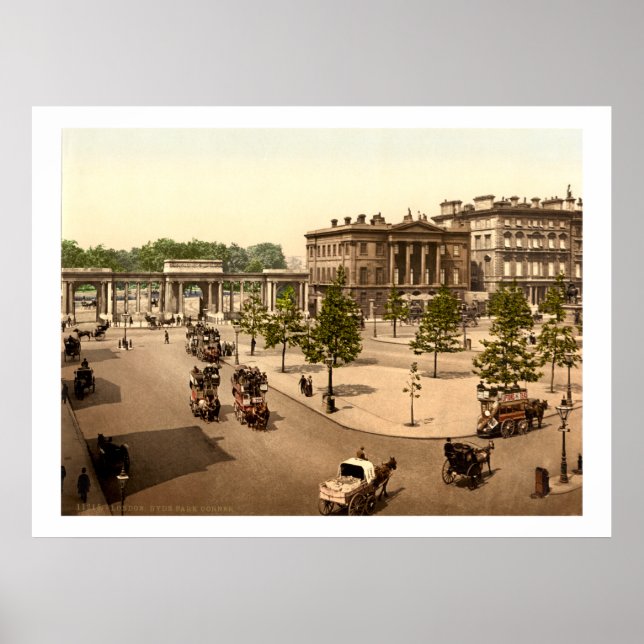 Hyde Park Corner, Antique London, UK Poster (Vorne)