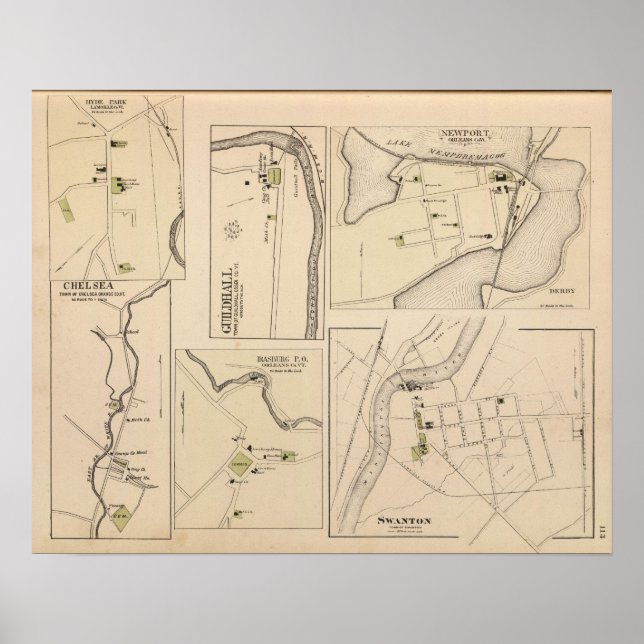 Hyde Park, Guildhall, Newport, Chelsea Poster (Vorne)