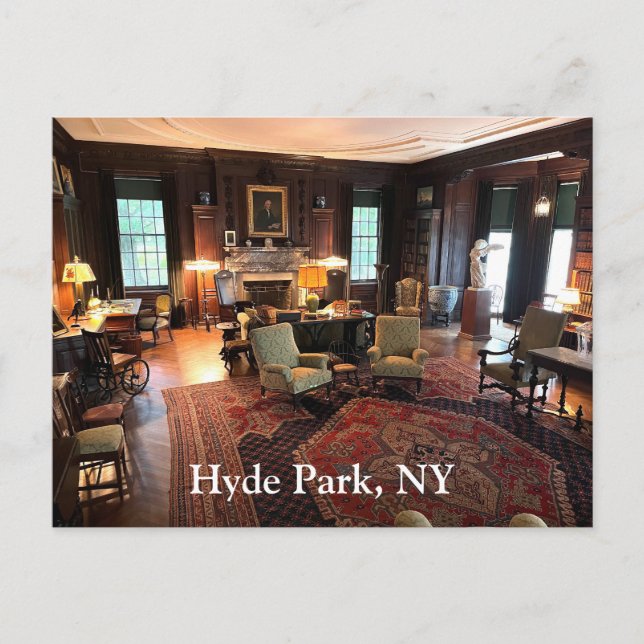 Hyde Park New York Postkarte (Vorderseite)