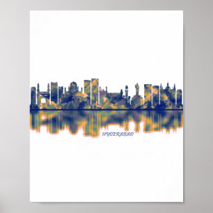 Hyderabad Skyline Poster