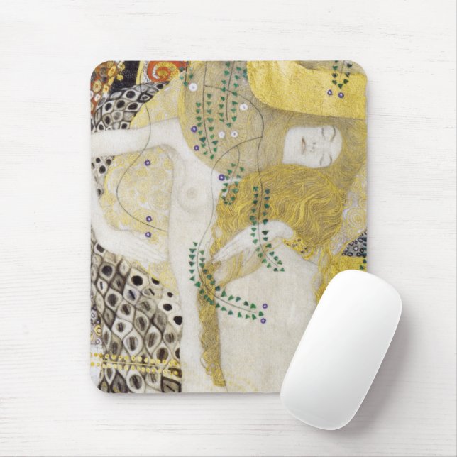 Hydra (alias Water Serpents I) von Gustav Klimt Mousepad (Mit Mouse)