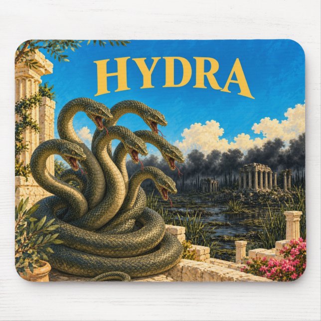 Hydra, Gothic Fantasy Monster Mousepad (Vorne)