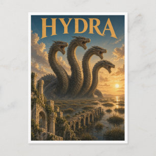 Hydra, Gothic Fantasy Monster Postkarte