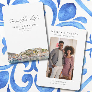 Hydra Griechenland Hochzeit Save the Date Einladung