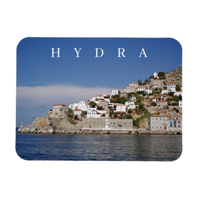 Hydra Island View Kühlschrankmagnet Magnet (Horizontal)