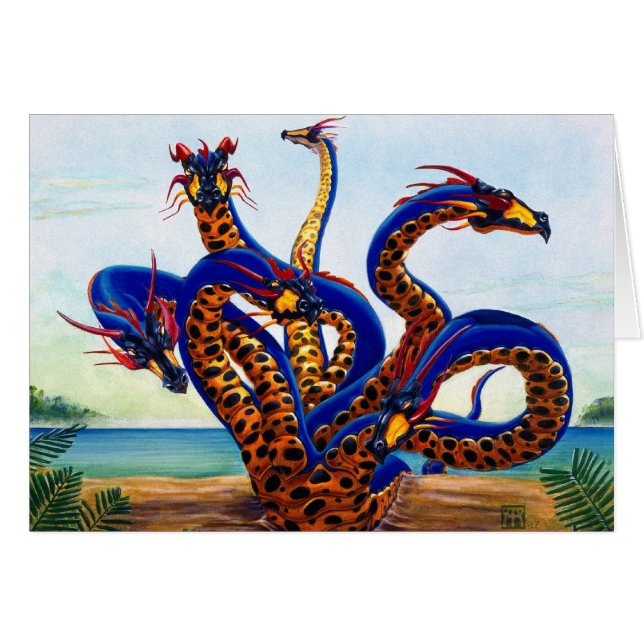 Hydra on Beach Card (Vorderseite (Horizontal))