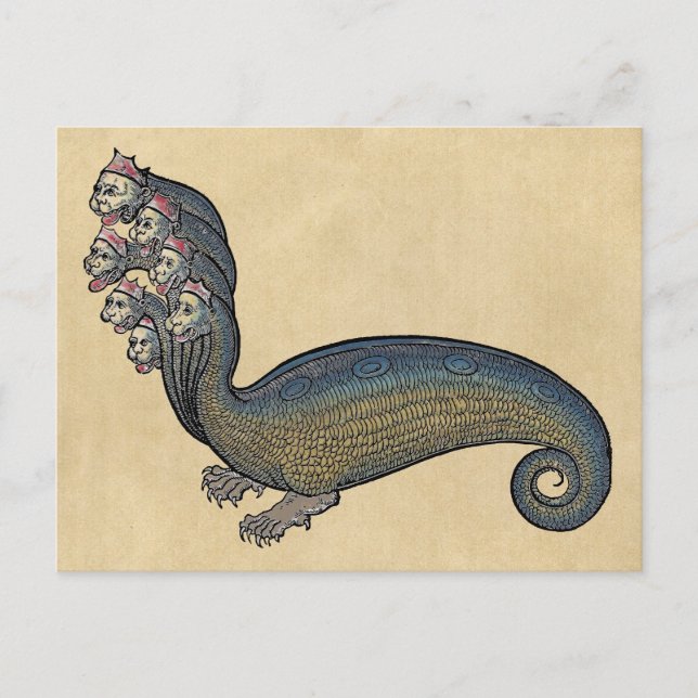 Hydra Sea Serpent Postkarte (Vorderseite)