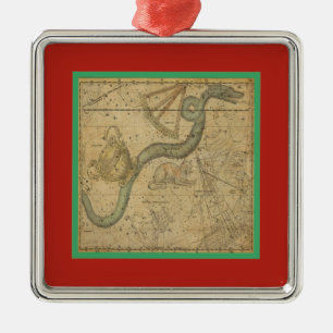 Hydra Vintag Constellation Star Chart Weihnachten Ornament Aus Metall
