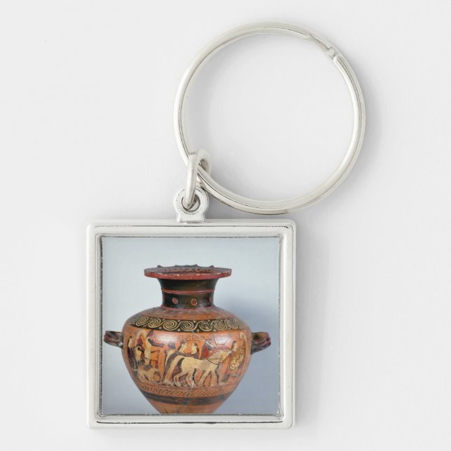 Hydra, welche die Abfahrt eines Kriegers darstellt Schlüsselanhänger (Vorne)