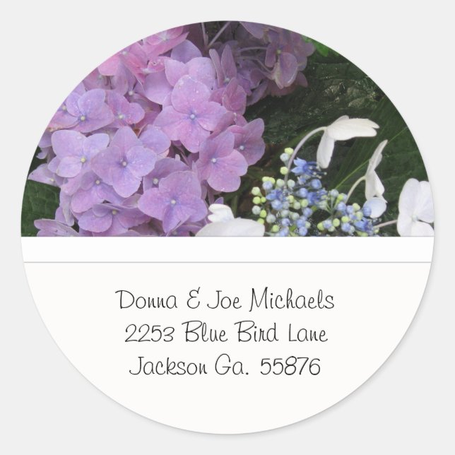 Hydrangea Address Stickers (Vorderseite)
