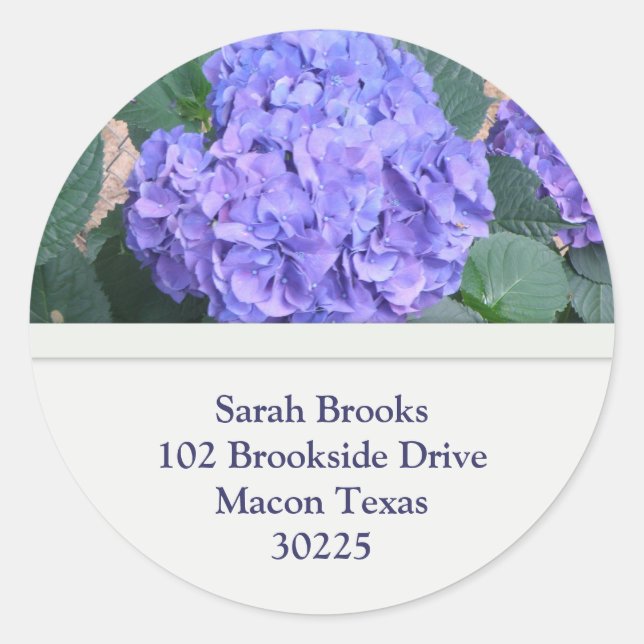 Hydrangea Address Stickers (Vorderseite)