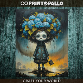 Hydrangea alien boy - seidenpapier