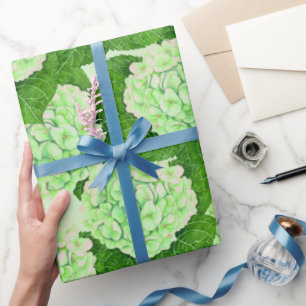 Hydrangea-Aquarellpapier Geschenkpapier