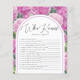 Hydrangea Babydusche, die Mommy Games kennt