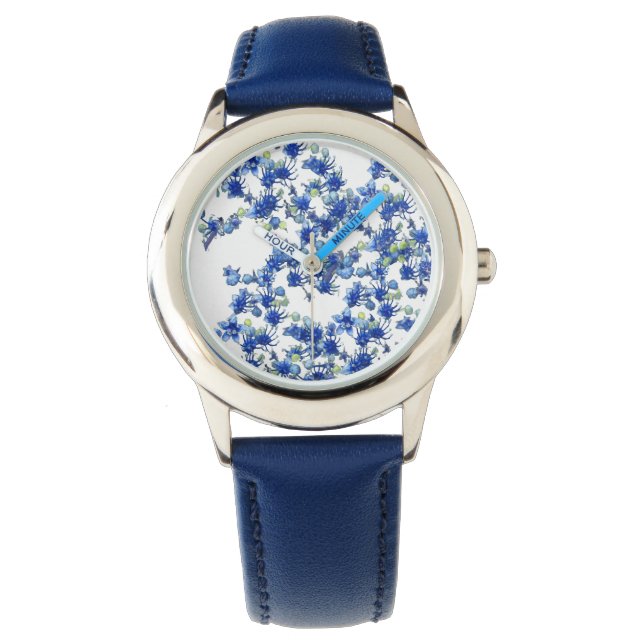 Hydrangea (BGC transparent) Armbanduhr (Vorderseite)