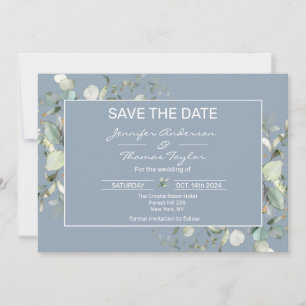 Hydrangea Blätter Save the Date Farbe und Grün
