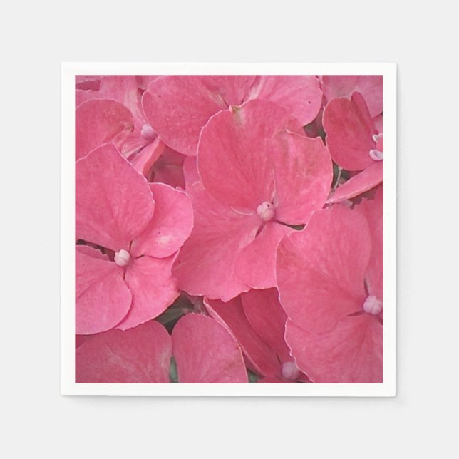 Hydrangea Blossoms Napkin Serviette (Vorderseite)