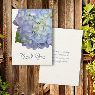 Hydrangea Blue Blume Vielen Dank Einladung
