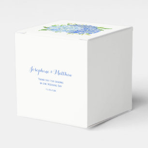 Hydrangea Blue Floral Wedding Geschenkschachtel