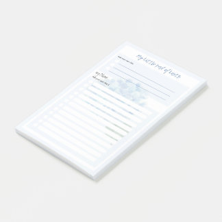 Hydrangea Blue "My Little Pad of Lists" von LeahG Post-it Klebezettel