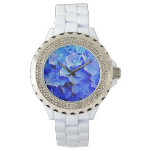 Hydrangea-Blues Armbanduhr