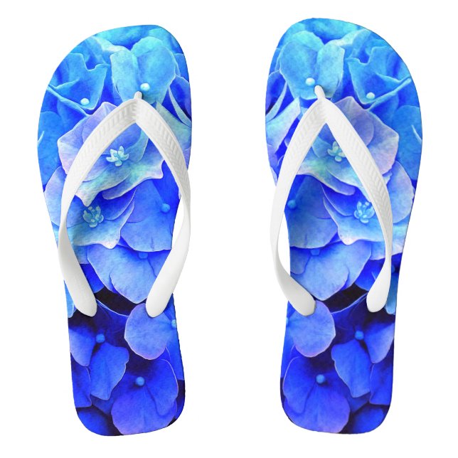Hydrangea-Blues Flip Flops (Fußbett)