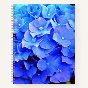 Hydrangea-Blues Notizbuch