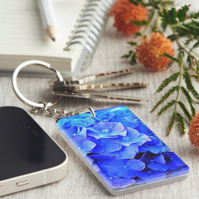 Hydrangea-Blues Schlüsselanhänger (Von Creator hochgeladen)