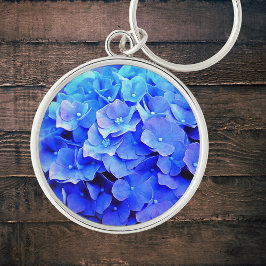 Hydrangea-Blues Schlüsselanhänger