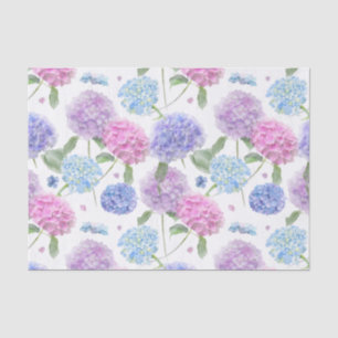 Hydrangea-Blume für Wasserfarben Seidenpapier