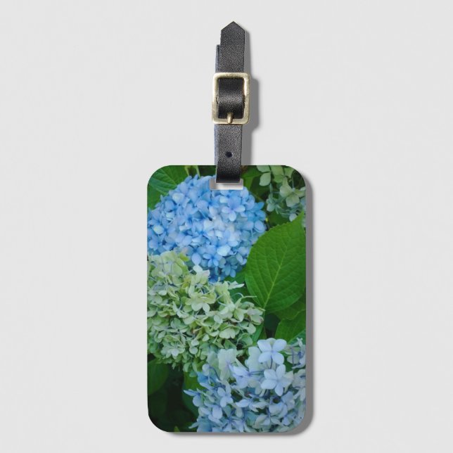 Hydrangea-Blume Gepäckanhänger (Vorderseite Vertikal)