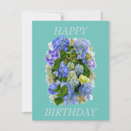 HYDRANGEA BLUME GLÜCKLICH BIRTHTAG