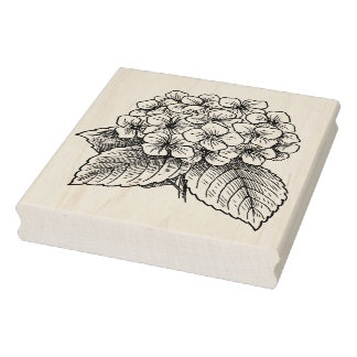 Hydrangea-Blume Gummistempel