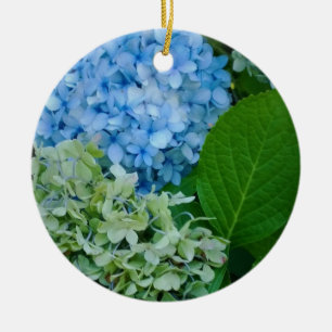 Hydrangea-Blume Keramik Ornament