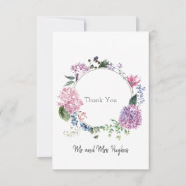 Hydrangea Blume Kranz Hochzeit Thema Dankeschön Dankeskarte