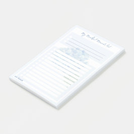 Hydrangea-Blume "Meine Liste der gedanklichen Mome Post-it Klebezettel