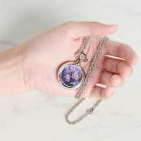 Hydrangea Blume Mit Monogramm Watch Necklace