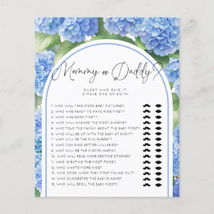 Hydrangea-Blume Mommy oder Daddy Baby Showspiele