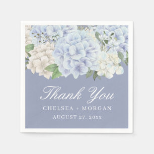 Hydrangea Blume Periwinkle Lila Wedding Party Serviette
