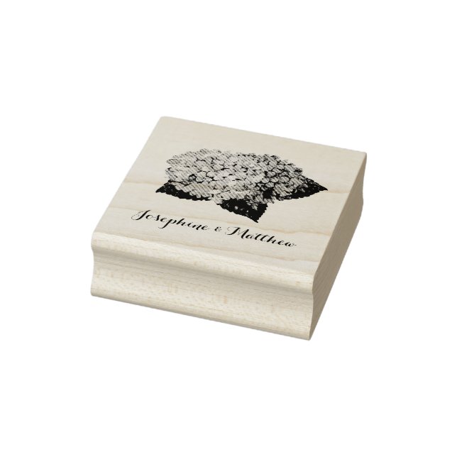 Hydrangea-Blume Personalisiert Gummistempel (Stempel)