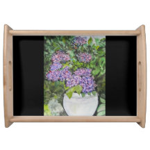 Hydrangea-Blume-Serviertablett