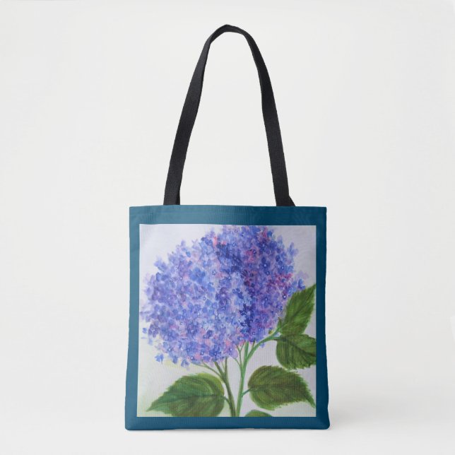 Hydrangea Blume Tote Bag Shopping (Vorderseite)