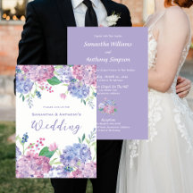 Hydrangea-Blume, weich Lila, blau, Hochzeit